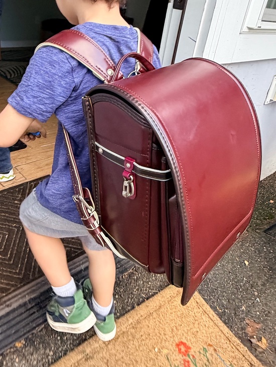 Randoseru Other - Randoseru Children’s Burgundy School Backpack - Classic Structured Satchel